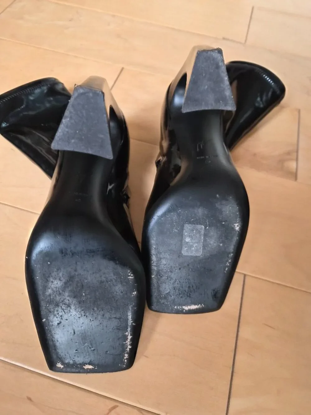 Guiseppe Zanotti Musa Black Vinyl Boots Sz 40